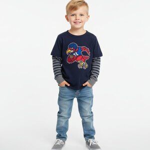 GAP Kids boys size 6-7, navy blue long sleeve T-shirt
